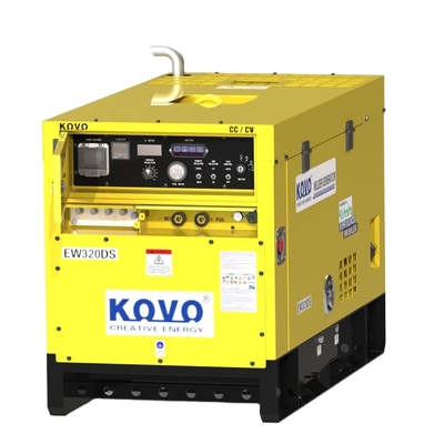 Generador de soldador de arco diesel portátil de 400 AMP EW320DST con corriente nominal de 280 CC/CV