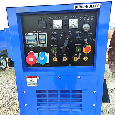 Generador de soldadora diesel de 25 CV 400 A con corriente de soldadura de 600 A CC
