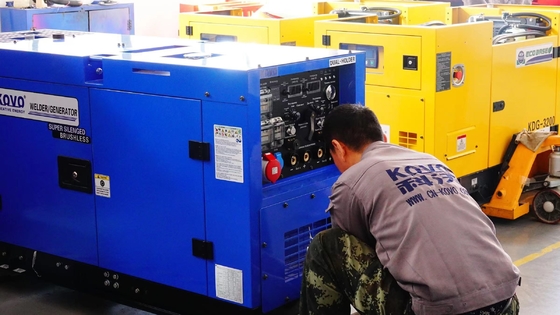 Generador portátil de soldador diesel de corriente nominal 600A 220V/380V KOVO Frontier 400X EW500DST