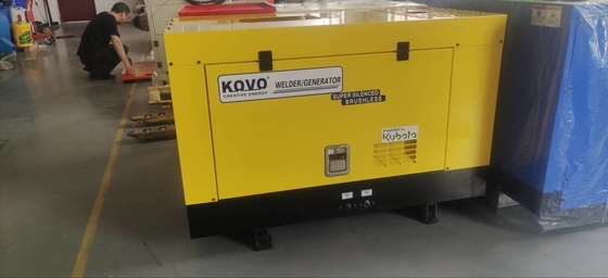 Generador de soldador de arco diesel portátil de 400 AMP EW320DST con corriente nominal de 280 CC/CV